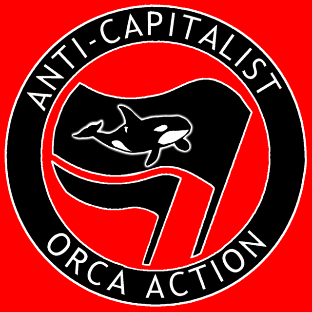 Anti-capitalist, Orca Action poster.
